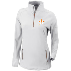 Houston Astros Columbia Women's Omni-Wick Outward Nine Quarter-Zip Pullover Top - MLB