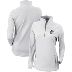 New York Yankees Columbia Women's Omni-Wick Outward Nine Quarter-Zip Pullover Top - MLB