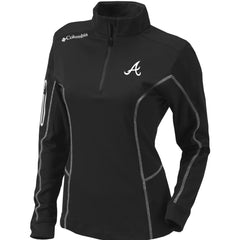 Atlanta Braves Columbia Women's Omni-Wick Shotgun Quarter-Zip Pullover Top - MLB