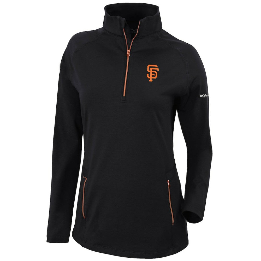 San Francisco Giants Columbia Women's Omni-Wick Outward Nine Quarter-Zip Pullover Top - MLB