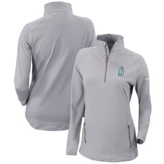 Seattle Mariners Columbia Women's Omni-Wick Outward Nine Quarter-Zip Pullover Top - MLB