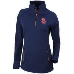 St. Louis Cardinals Columbia Women's Omni-Wick Outward Nine Quarter-Zip Pullover Top - MLB