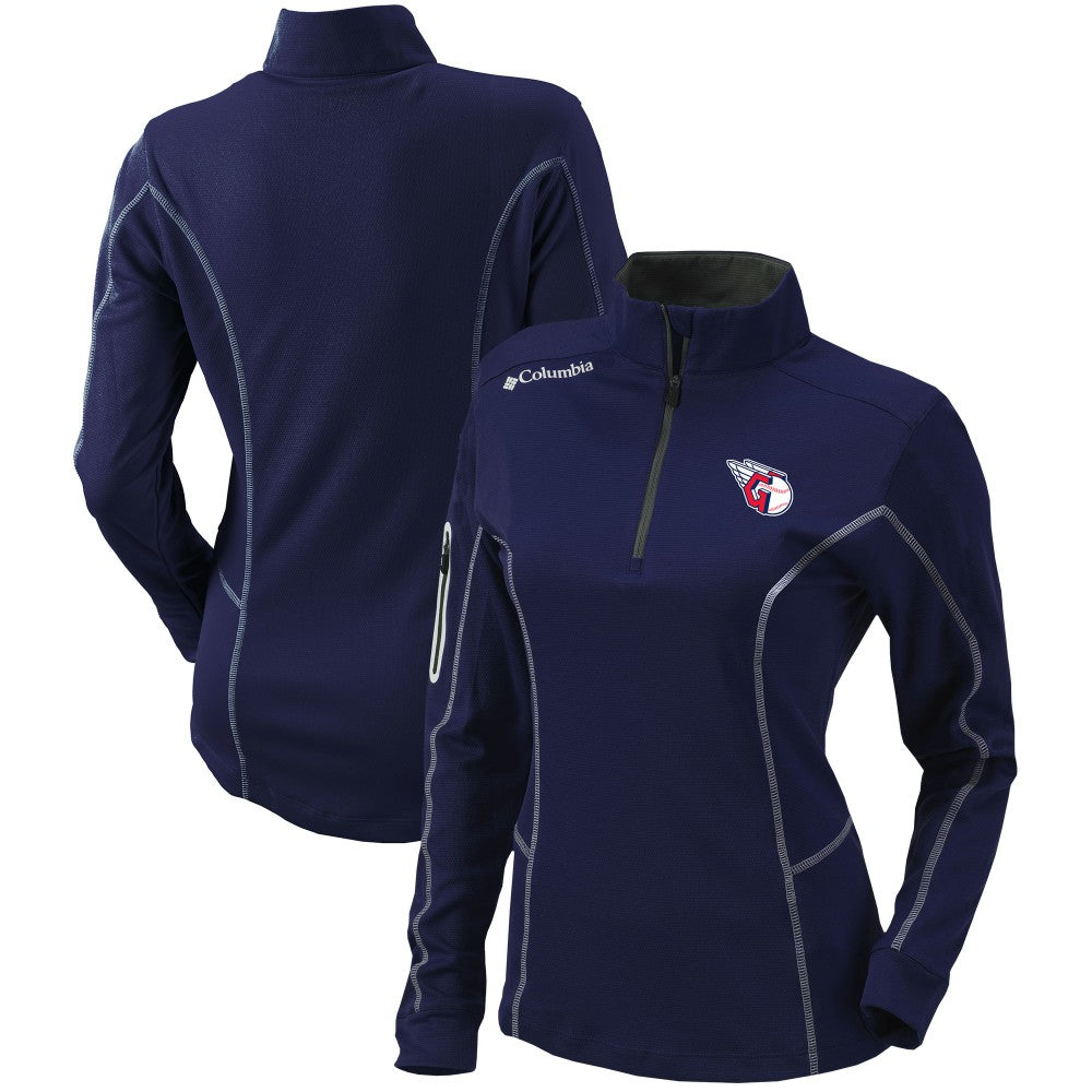 Cleveland Guardians Columbia Women's Omni-Wick Shotgun Quarter-Zip Pullover Top - MLB