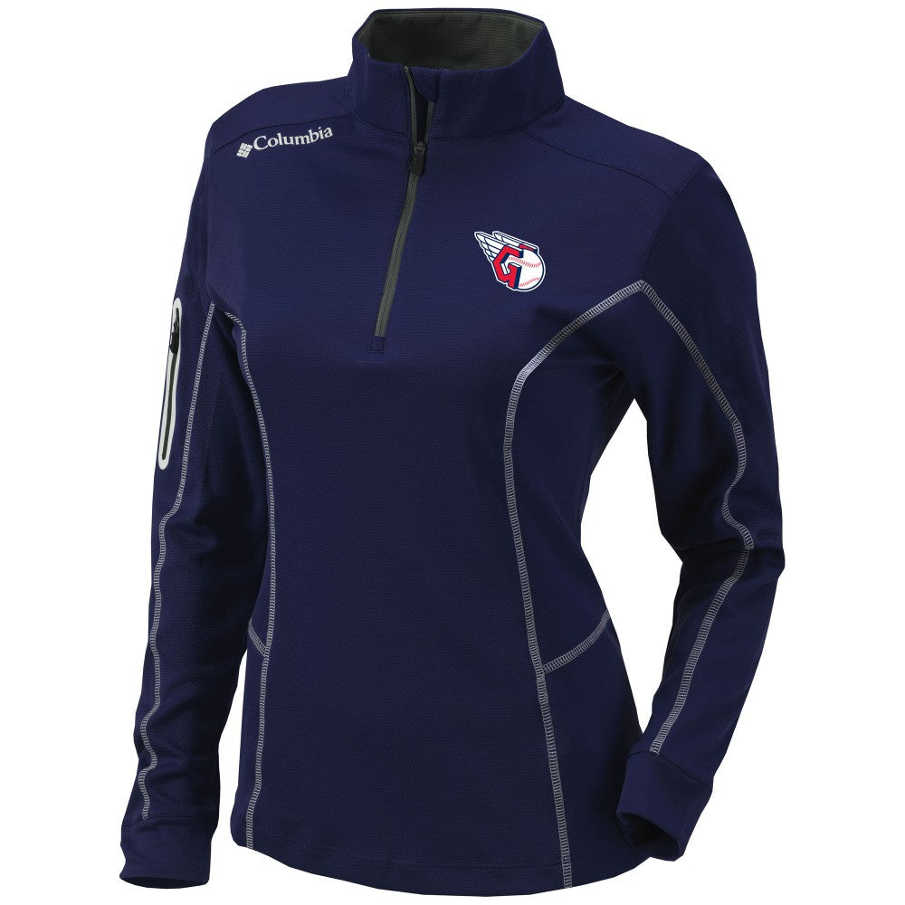 Cleveland Guardians Columbia Women's Omni-Wick Shotgun Quarter-Zip Pullover Top - MLB