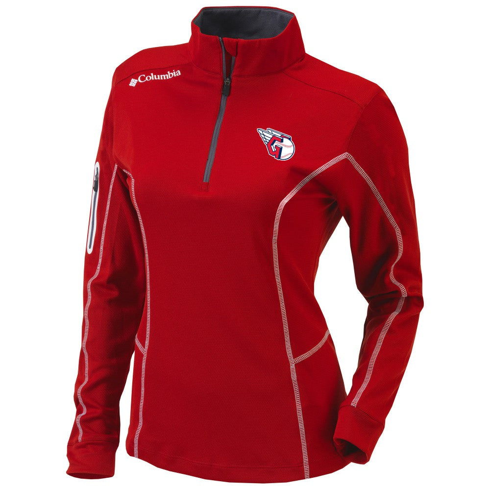 Cleveland Guardians Columbia Women's Omni-Wick Shotgun Quarter-Zip Pullover Top - MLB