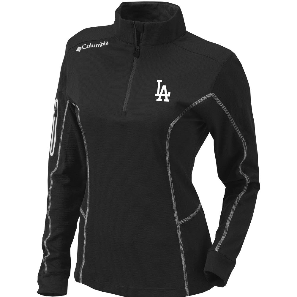 Los Angeles Dodgers Columbia Women's Omni-Wick Shotgun Quarter-Zip Pullover Top - MLB
