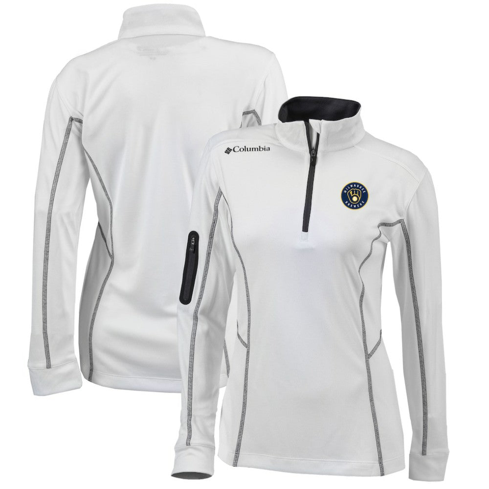 Milwaukee Brewers Columbia Women's Omni-Wick Shotgun Quarter-Zip Pullover Top - MLB