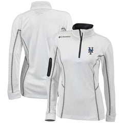 New York Mets Columbia Women's Omni-Wick Shotgun Quarter-Zip Pullover Top - MLB