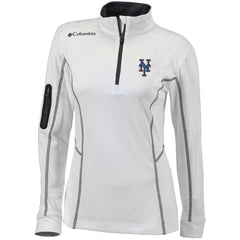 New York Mets Columbia Women's Omni-Wick Shotgun Quarter-Zip Pullover Top - MLB