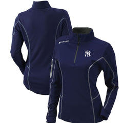 New York Yankees Columbia Women's Omni-Wick Shotgun Quarter-Zip Pullover Top - MLB