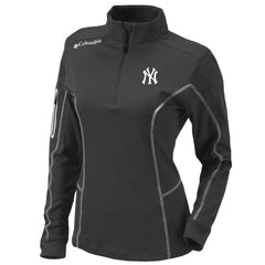 New York Yankees Columbia Women's Omni-Wick Shotgun Quarter-Zip Pullover Top - MLB