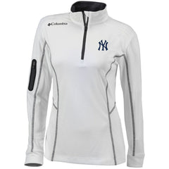 New York Yankees Columbia Women's Omni-Wick Shotgun Quarter-Zip Pullover Top - MLB
