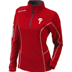 Philadelphia Phillies Columbia Women's Omni-Wick Shotgun Quarter-Zip Pullover Top - MLB