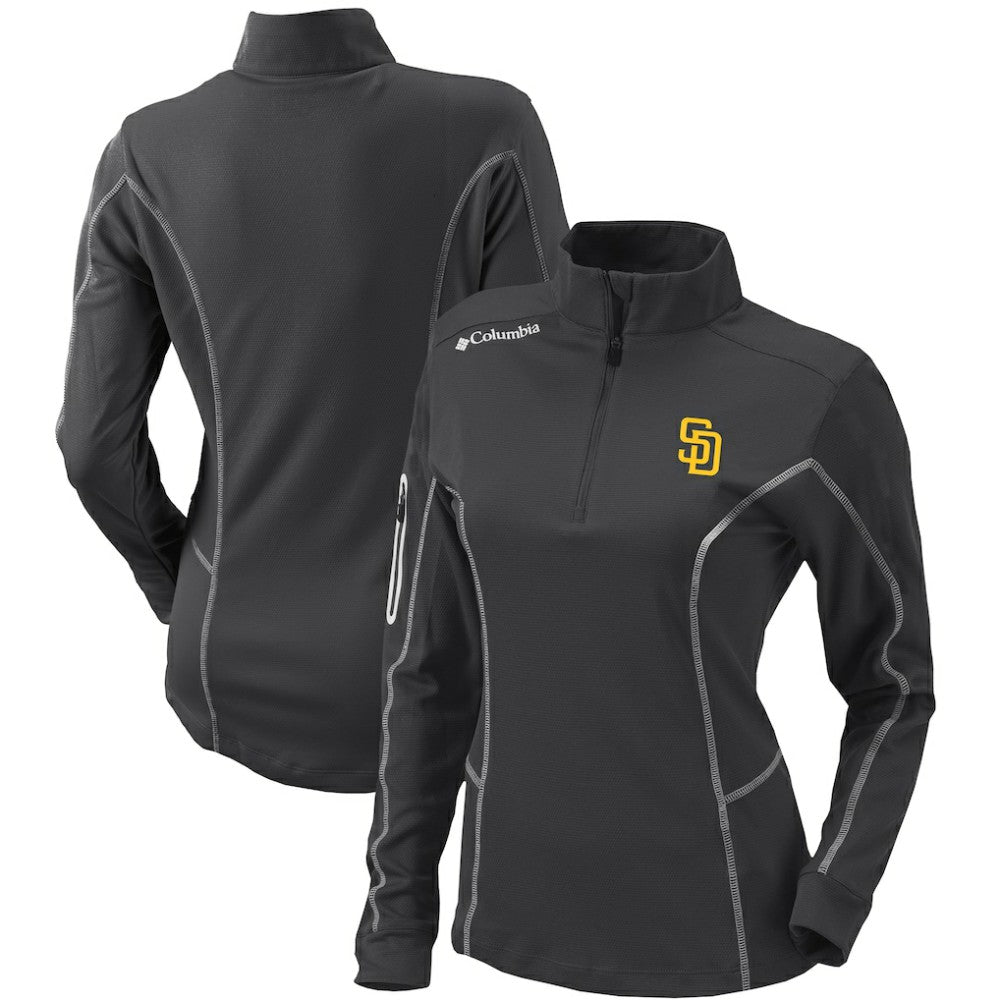 San Diego Padres Columbia Women's Omni-Wick Shotgun Quarter-Zip Pullover Top - MLB