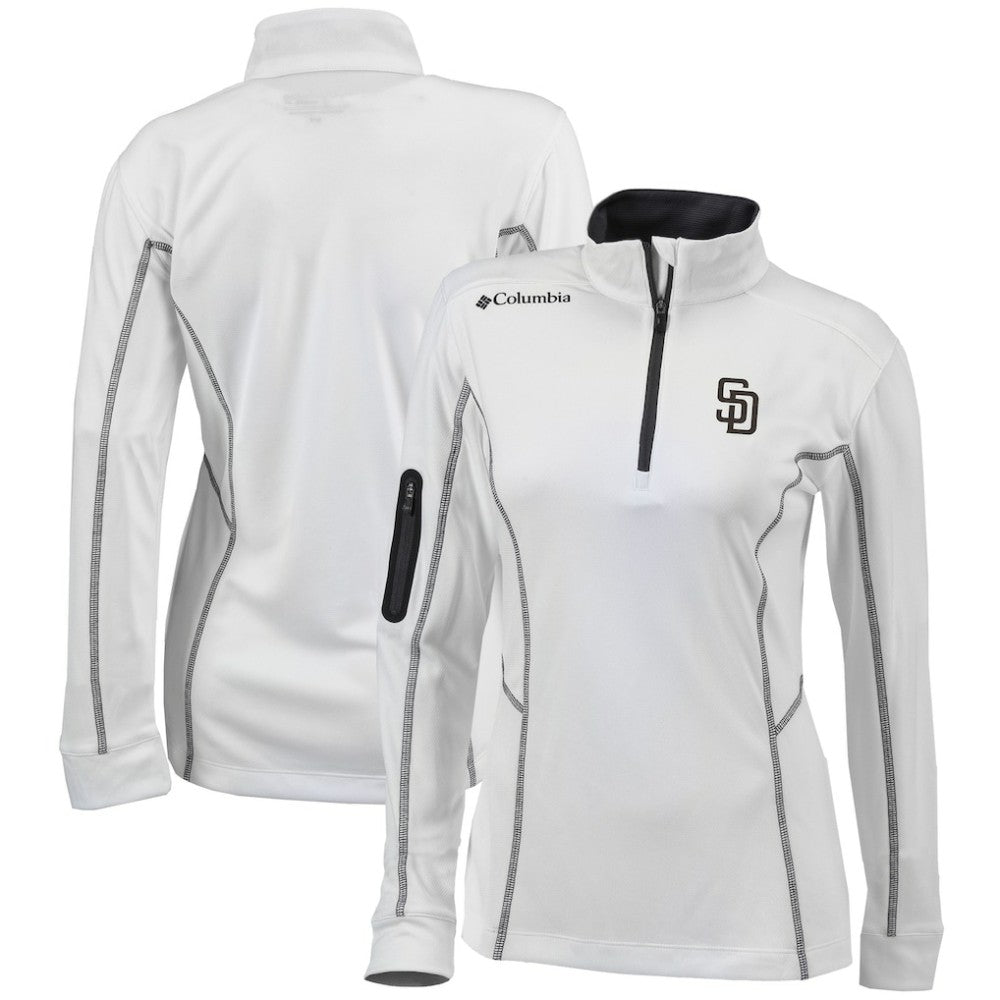 San Diego Padres Columbia Women's Omni-Wick Shotgun Quarter-Zip Pullover Top - MLB