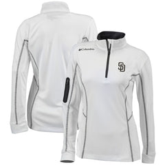 San Diego Padres Columbia Women's Omni-Wick Shotgun Quarter-Zip Pullover Top - MLB