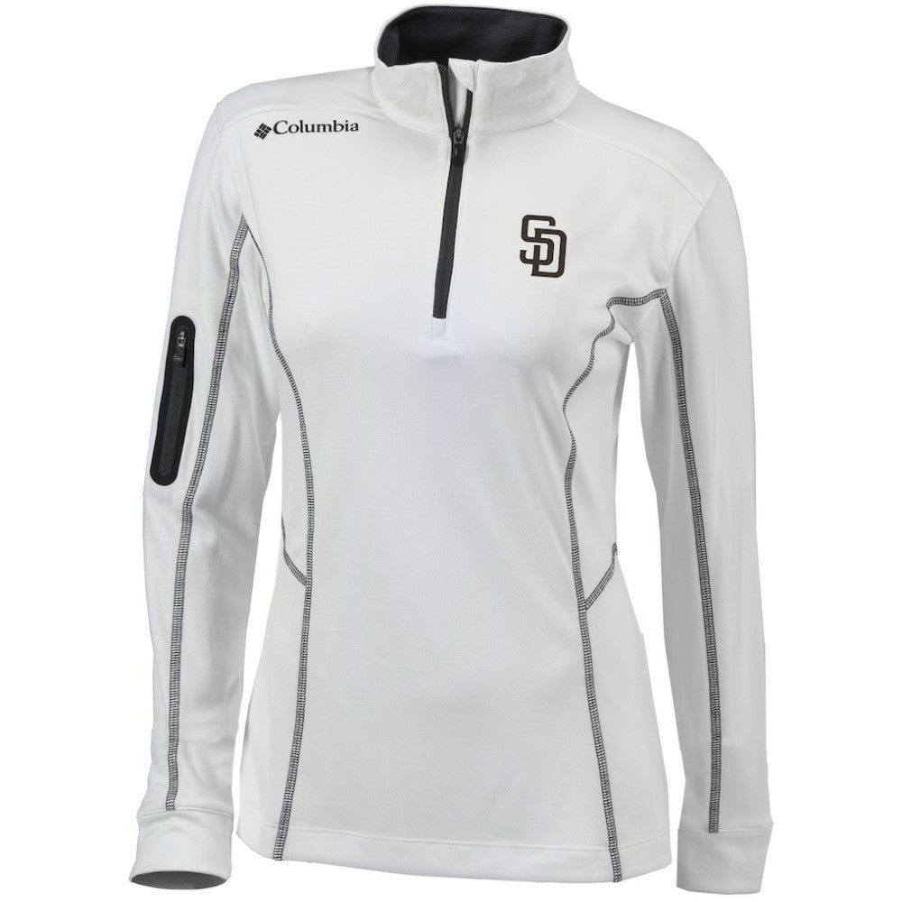 San Diego Padres Columbia Women's Omni-Wick Shotgun Quarter-Zip Pullover Top - MLB