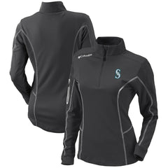 Seattle Mariners Columbia Women's Omni-Wick Shotgun Quarter-Zip Pullover Top - MLB