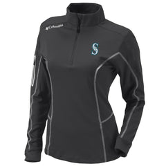 Seattle Mariners Columbia Women's Omni-Wick Shotgun Quarter-Zip Pullover Top - MLB