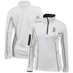 Seattle Mariners Columbia Women's Omni-Wick Shotgun Quarter-Zip Pullover Top - MLB