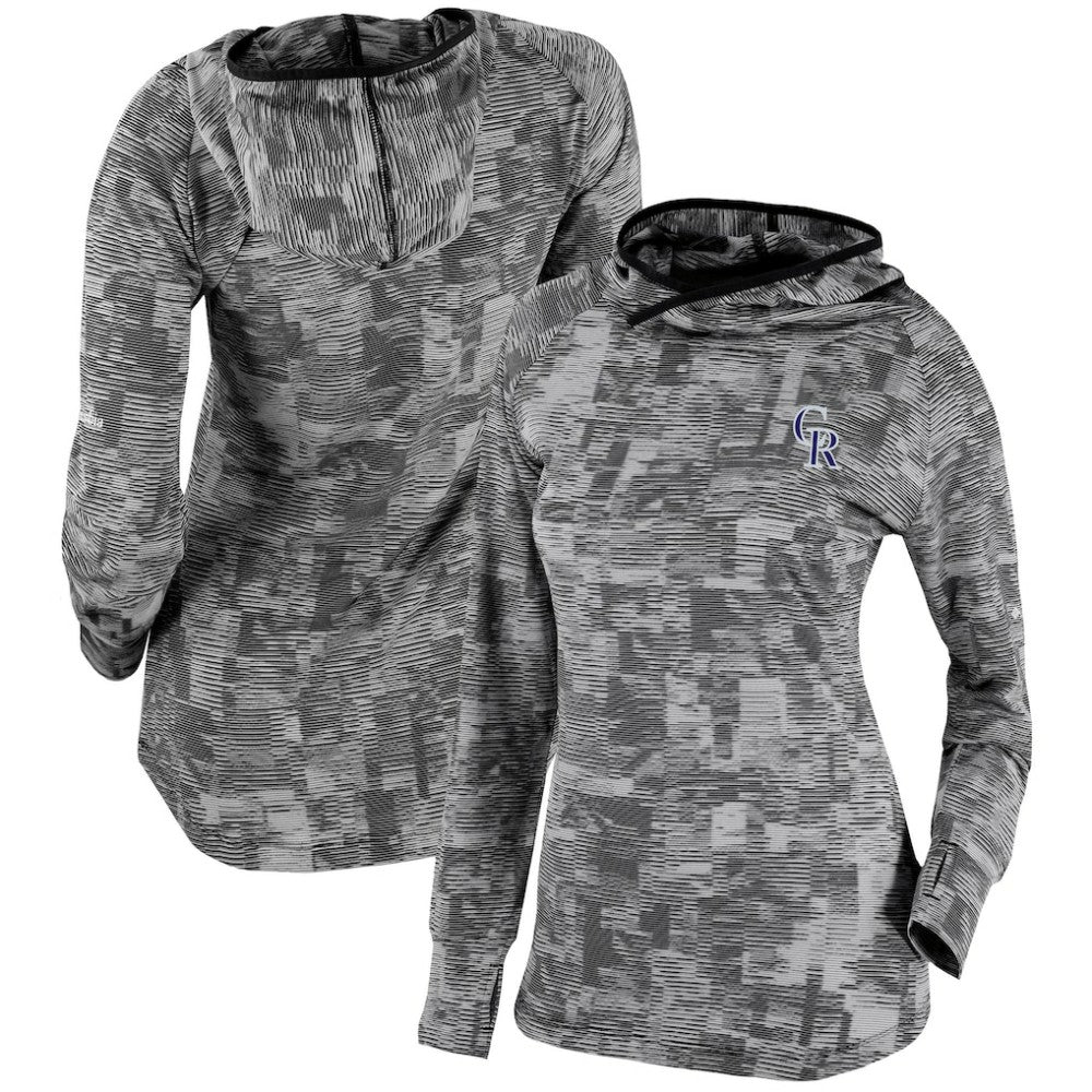 Colorado Rockies Columbia Women's Omni-Wick Sunday Ball Pullover Hoodie - MLB