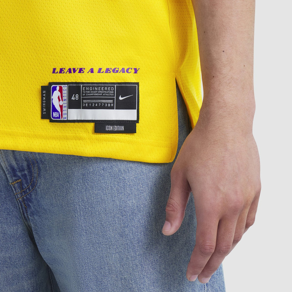 LeBron James Los Angeles Lakers Unisex Swingman Jersey Icon Edition Gold - NBA