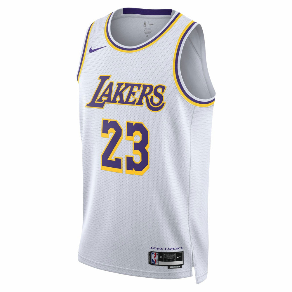 LeBron James Los Angeles Lakers Unisex Swingman Jersey Association Edition White - NBA