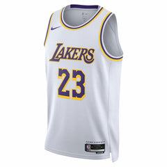 LeBron James Los Angeles Lakers Unisex Swingman Jersey Association Edition White - NBA