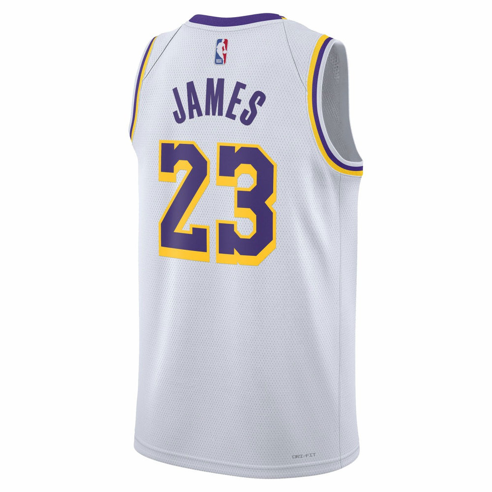 LeBron James Los Angeles Lakers Unisex Swingman Jersey Association Edition White - NBA