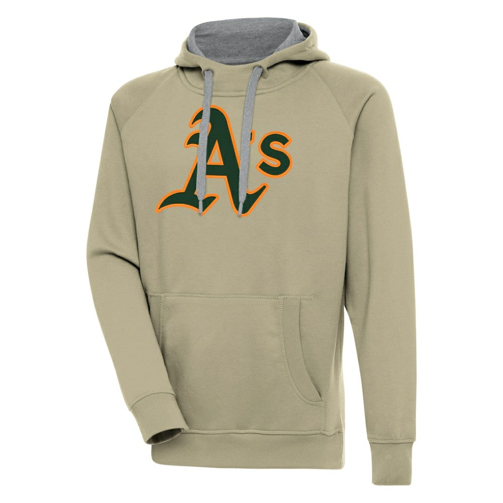 Athletics Antigua Victory Pullover Hoodie - MLB