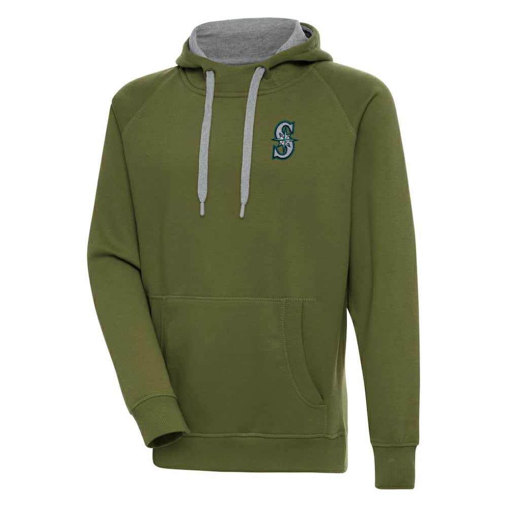 Seattle Mariners Antigua Victory Pullover Hoodie - MLB