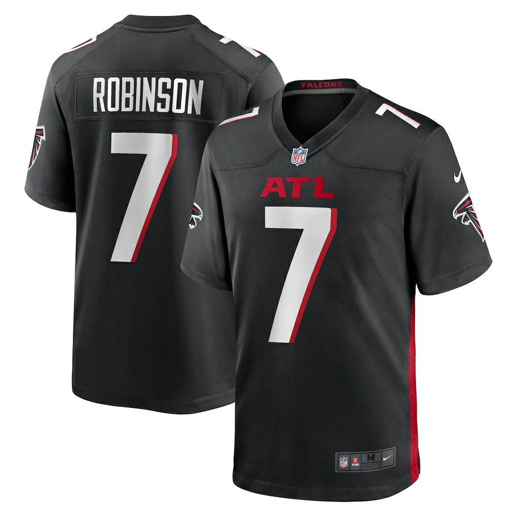 Bijan Robinson Atlanta Falcons Game Jersey Black | Nike for Sale