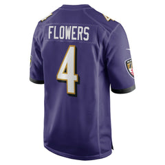 Zay Flowers Baltimore Ravens Game Jersey Purple | Nike for Sale