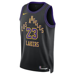 LeBron James Los Angeles Lakers Unisex 2025/26 Swingman Jersey Black City Edition - NBA