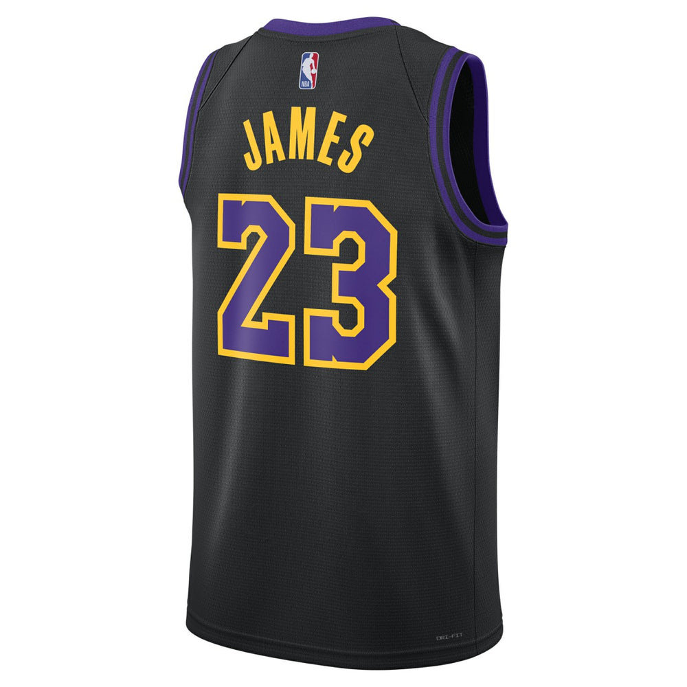 LeBron James Los Angeles Lakers Unisex 2025/26 Swingman Jersey Black City Edition - NBA