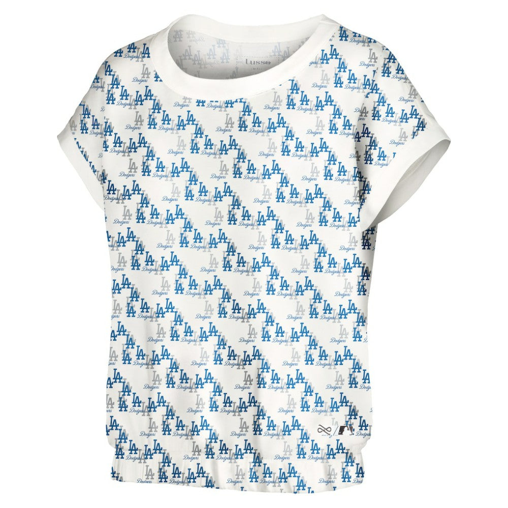 Los Angeles Dodgers Lusso Women's Madge Dolman Tri-Blend T-Shirt - MLB