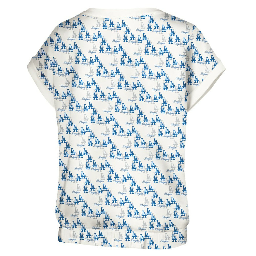 Los Angeles Dodgers Lusso Women's Madge Dolman Tri-Blend T-Shirt - MLB