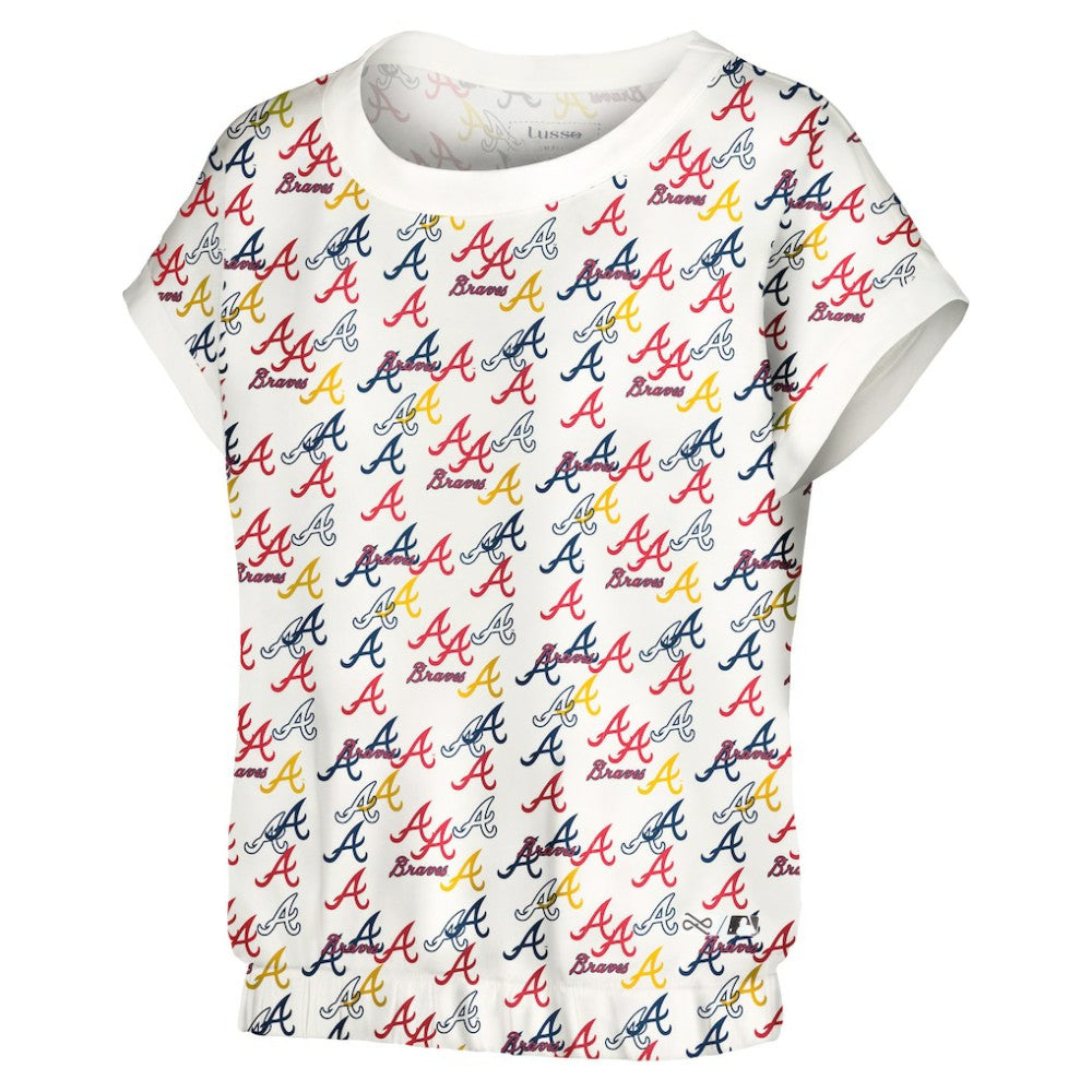 Atlanta Braves Lusso Women's Madge Dolman Tri-Blend T-Shirt - MLB