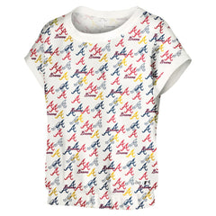 Atlanta Braves Lusso Women's Madge Dolman Tri-Blend T-Shirt - MLB