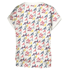 Atlanta Braves Lusso Women's Madge Dolman Tri-Blend T-Shirt - MLB