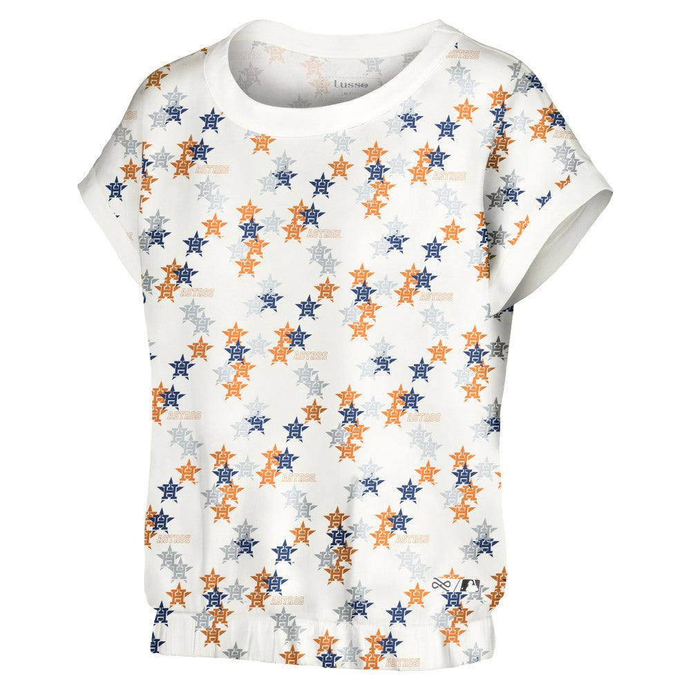Houston Astros Lusso Women's Madge Dolman Tri-Blend T-Shirt - MLB