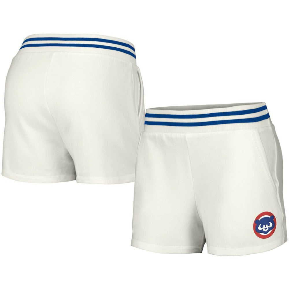 Chicago Cubs Lusso Women's Maeg Tri-Blend Pocket Shorts - MLB