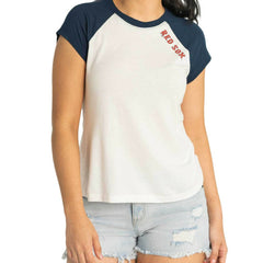 Boston Red Sox Lusso Women's Nikki Raglan T-Shirt - MLB