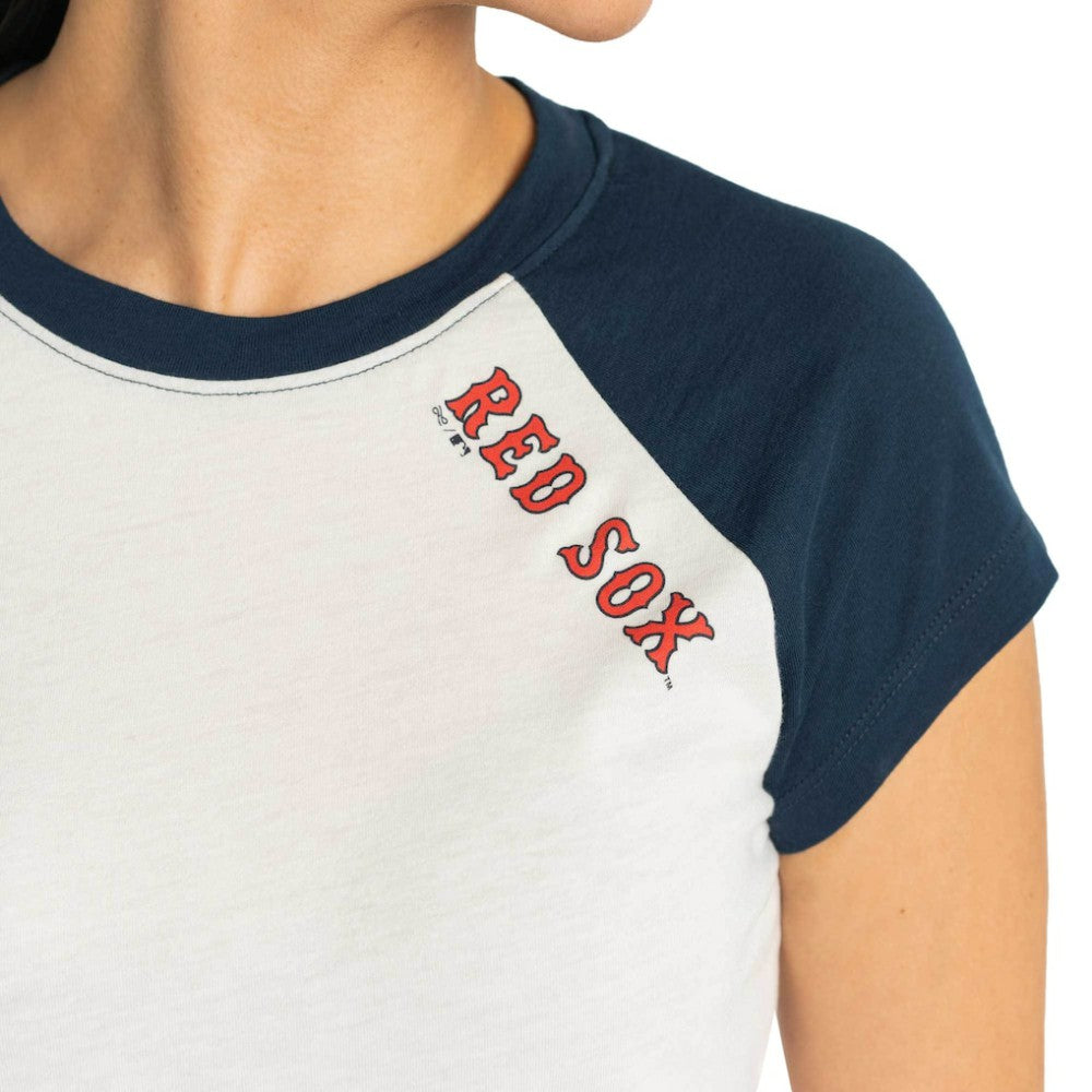 Boston Red Sox Lusso Women's Nikki Raglan T-Shirt - MLB