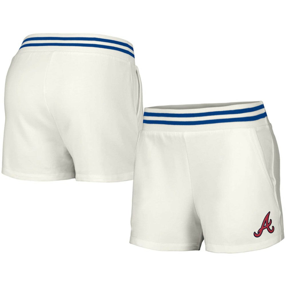 Atlanta Braves Lusso Women's Maeg Tri-Blend Pocket Shorts - MLB