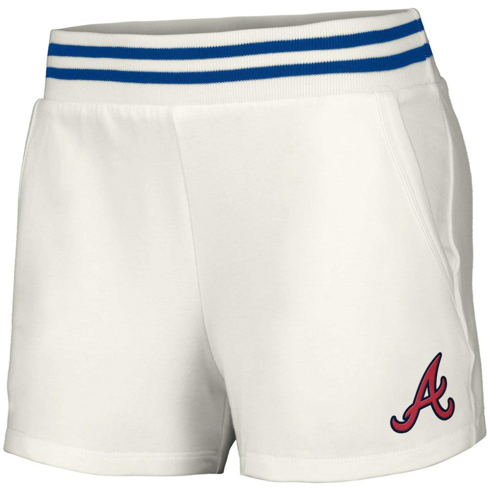 Atlanta Braves Lusso Women's Maeg Tri-Blend Pocket Shorts - MLB