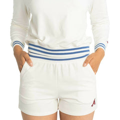 Atlanta Braves Lusso Women's Maeg Tri-Blend Pocket Shorts - MLB