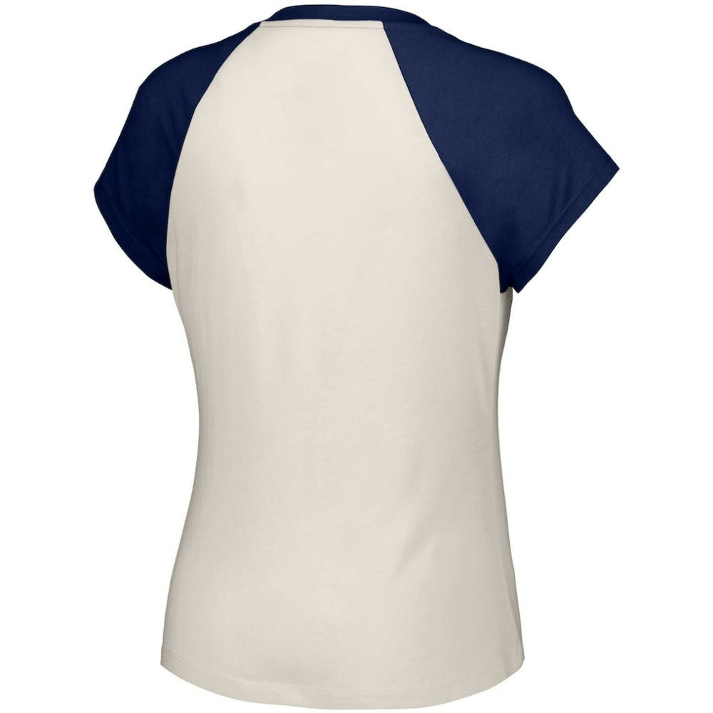 Atlanta Braves Lusso Women's Nikki Raglan T-Shirt - MLB