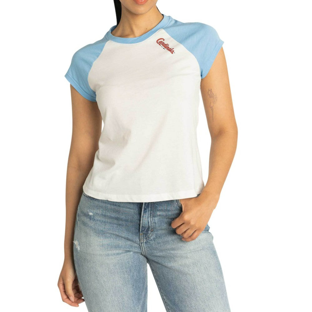 St. Louis Cardinals Lusso Women's Nikki Raglan T-Shirt - MLB