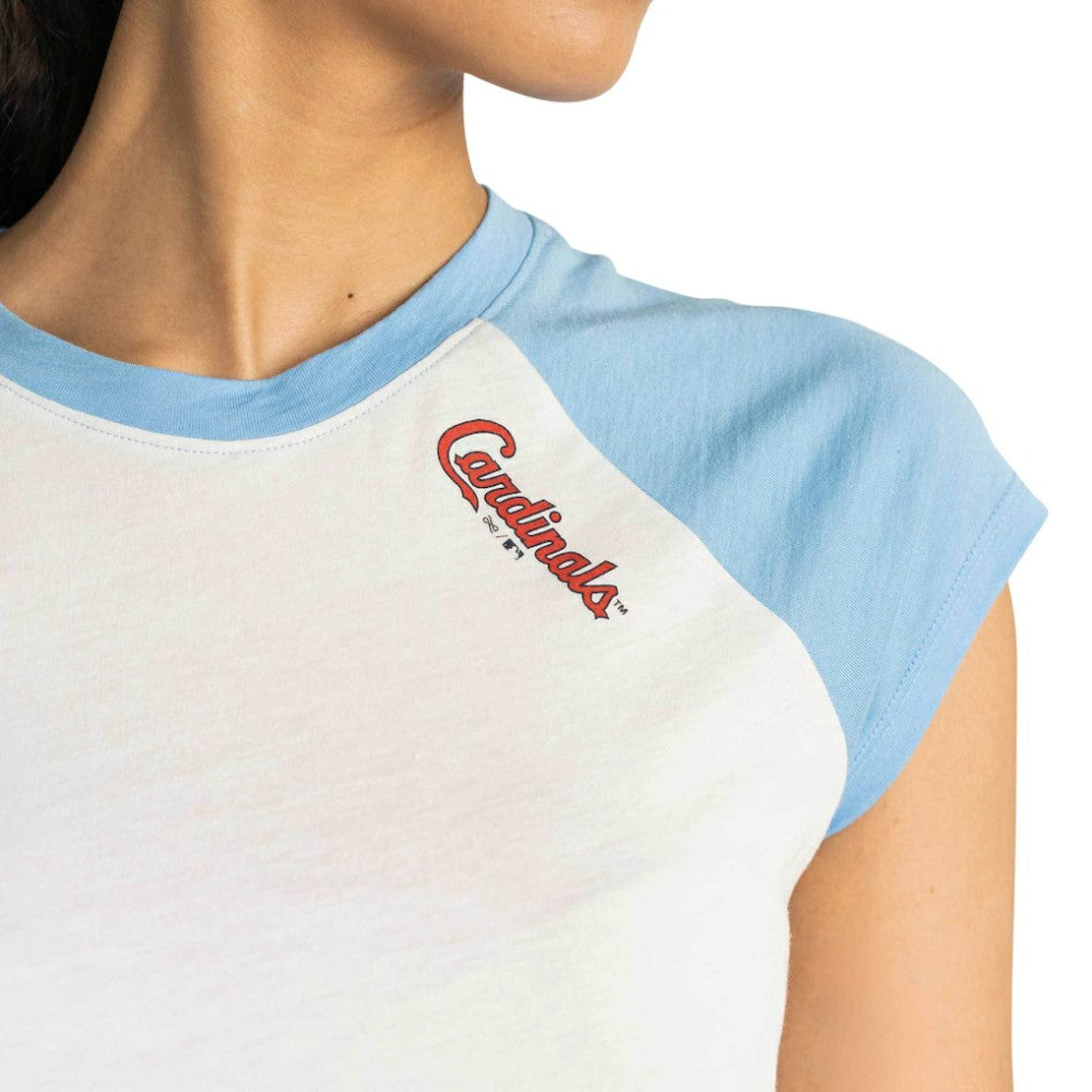 St. Louis Cardinals Lusso Women's Nikki Raglan T-Shirt - MLB
